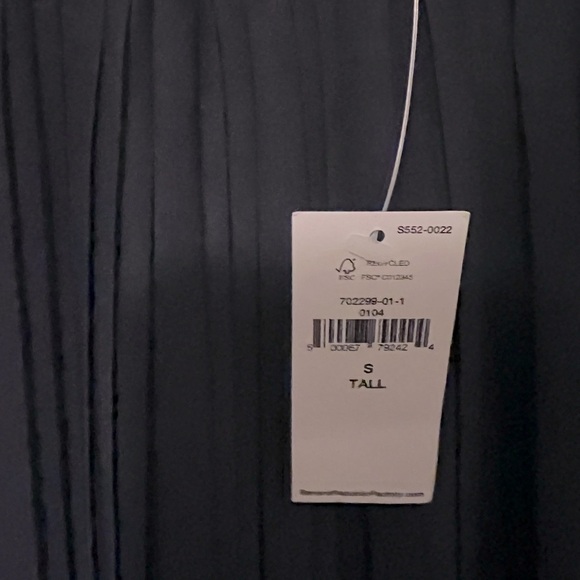 BANANA REPUBLIC FACTORY BLUE OMBRE DIP DYE SKIRT Small Tall NWT - Picture 7 of 8